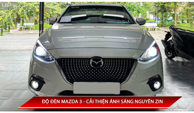 ĐỘ ĐÈN MAZDA 3 - CẢI THIỆN ÁNH SÁNG NGUYÊN ZIN